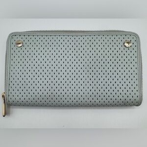 Furla Light Blue Perforated Wallet | Good Condition